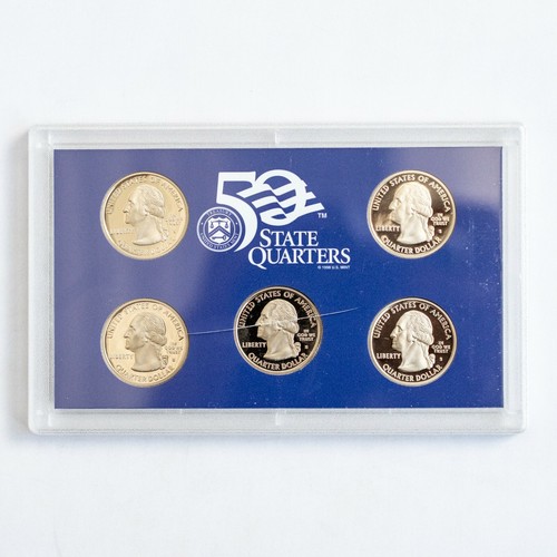 2005 S US 50 State Quarters Uncirculated Proof Mint Set - 5 Proof Coins OGP COA - Picture 3 of 9
