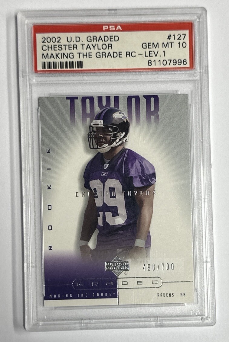 Chester Taylor Upper Deck Graded #127 Base