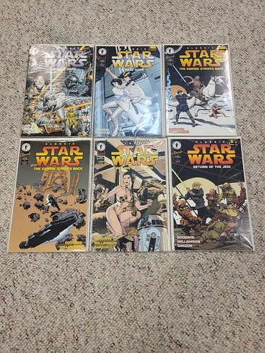 6 Classic Star Wars Comics 1994 Return of the Jedi New Hope Empire Strikes Back