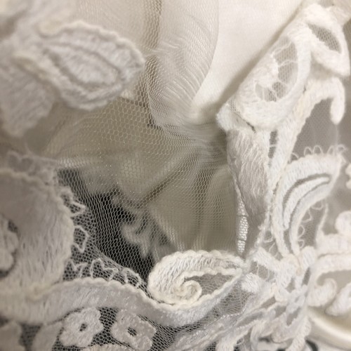 Justin Alexander 8794 White Ivory Lace Embroidered Detail Wedding Dress UK 10 ? - Picture 17 of 22