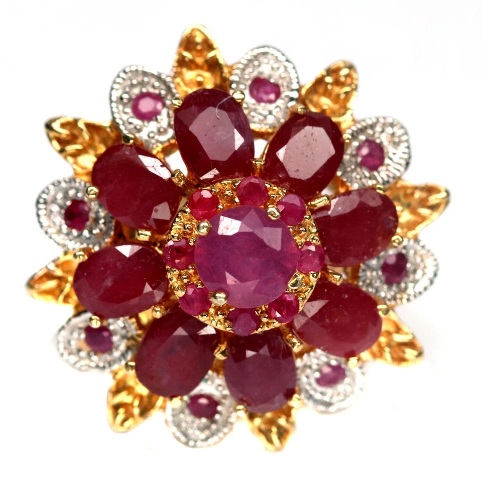 Heated Gemstone Pink Ruby Ring 925 Sterling Silver Size 8.25 - Image 2 of 4