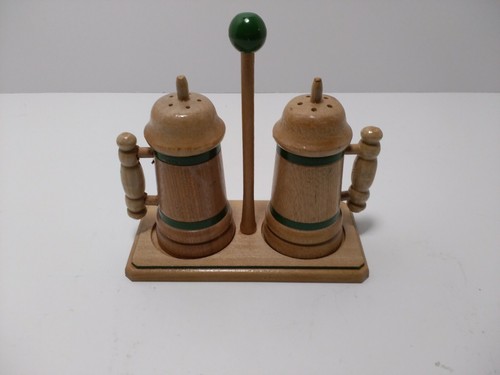 Nasco Massivholz Bier Stein Salz und Pfefferstreuer, Japan - Bild 1 von 6