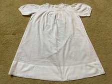 Antique Edwardian Baby White Batiste French Dress Handmade Embroidery France