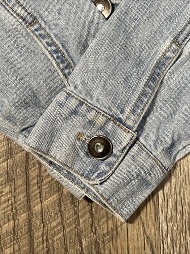 DISNEY Tinker Bell Jean Jacket Girl's L (10/12) Light Wash Denim Trucker Jacket - Picture 11 of 15