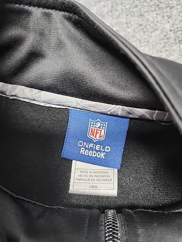 Giacca a vento pullover Los Angeles L.A. Rams REEBOK on field uomo L full zip - Foto 3 di 6