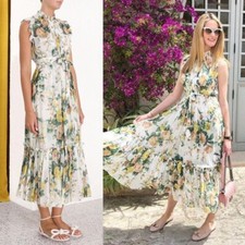 Zimmermann ZIppy Frill Floral Maxi Dress with Slip New with Slip AU 1
