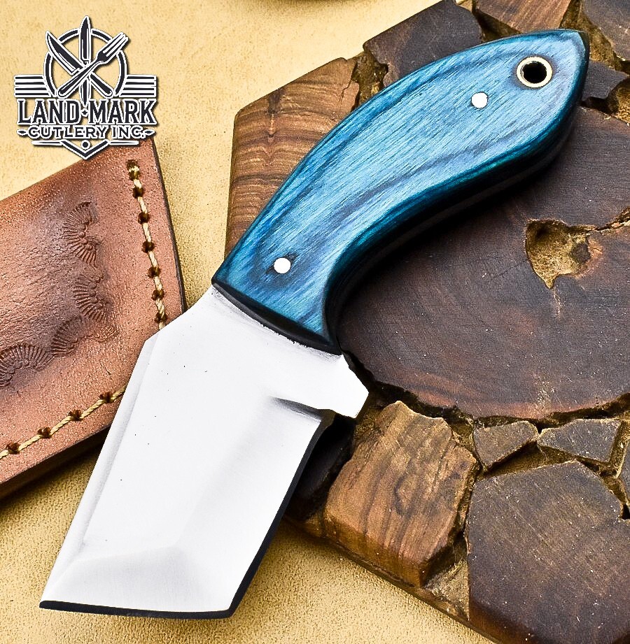 美しいd 2 スチールハンティングミニチュアタントナイフ ハードウッドハンドル付き