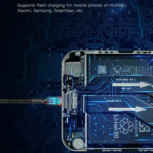 Genuine BASEUS 2.4A USB to Lighting Charging Cable Cord for iPhone 13 12 Pro XS - Picture 4 of 12