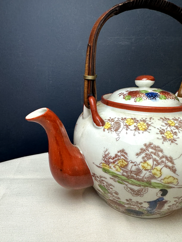 Vintage Rare Japanese eggshell Procelain Japanese Kutain mid-century teapot - Picture 3 of 5