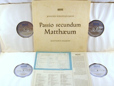 4 LP LINEN BOX ARCHIV Bach PASSIO SECUNDUM MATTHAEUM Richter