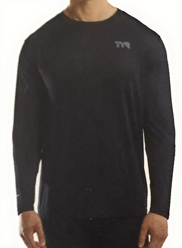 TYR Men's Long Sleeve Sun Shirt UPF 50+ - Picture 8 of 19