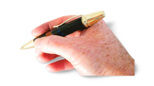 Pen Handmade Blue Shakespeare In Gold Poaris Twist - Picture 7 of 10
