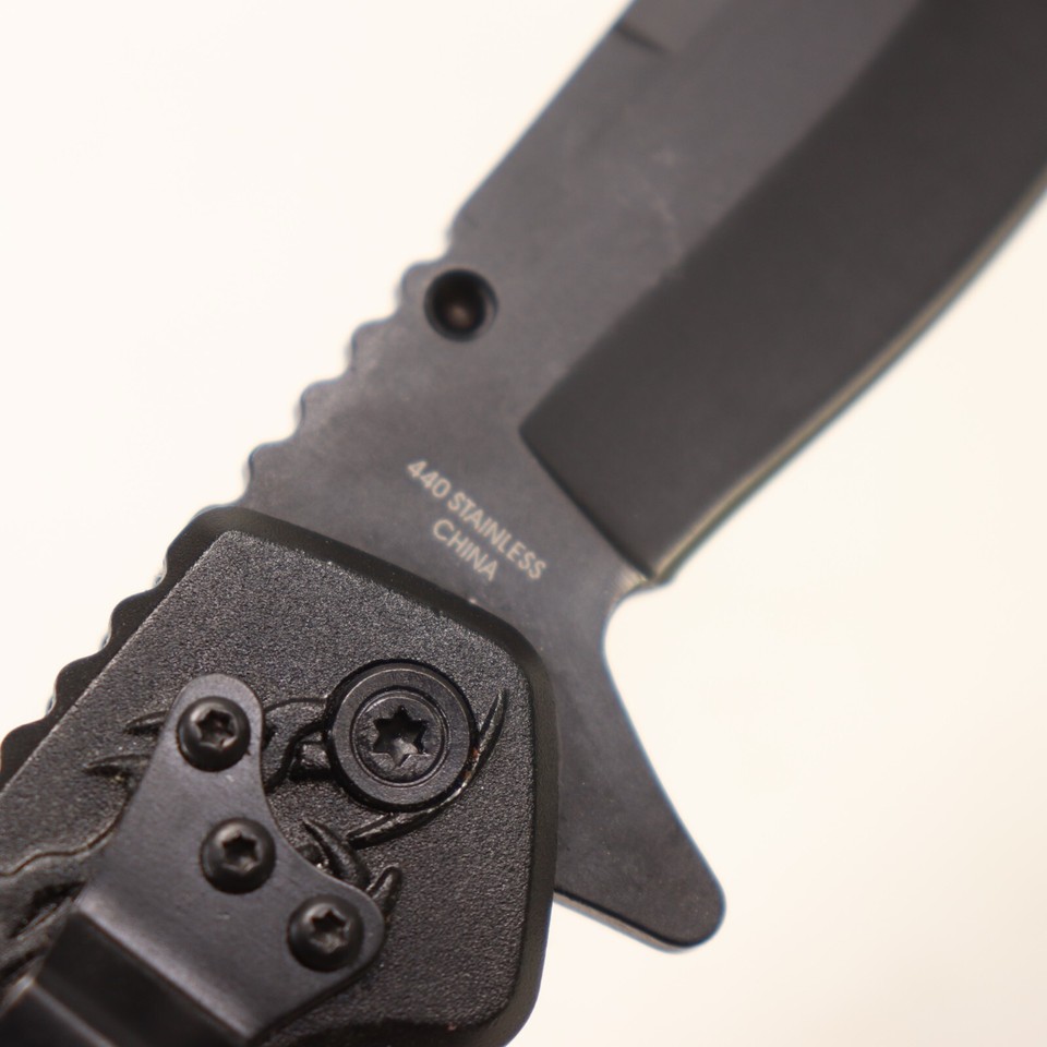 STEC Liner Folding Knife 3 in 440 Stainless Steel Blade Nylon Handle