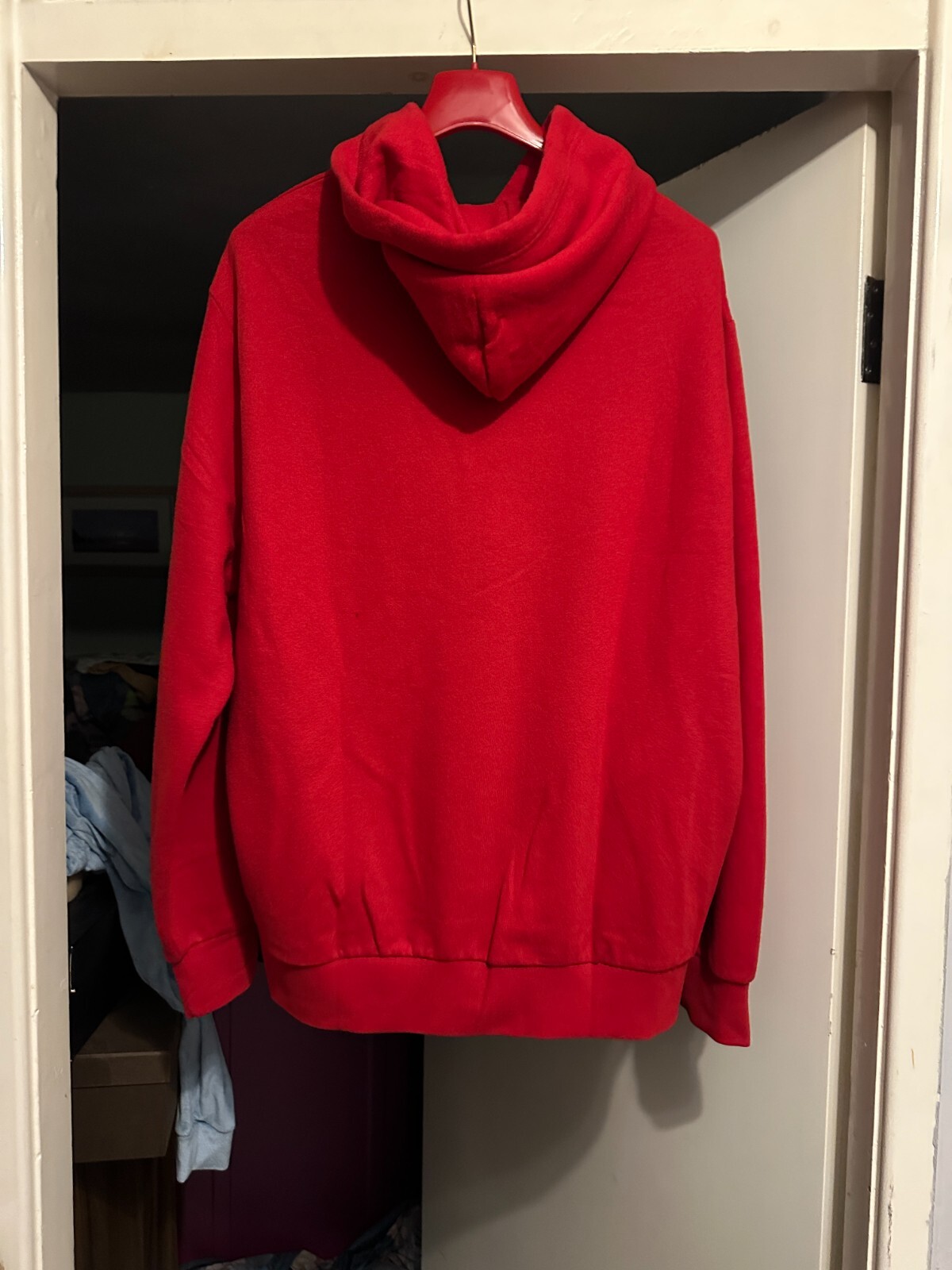 Polo Ralph Lauren Uomo Classici Rosso The Rl Pile Plaid pony Felpa con Cappuccio Autentica