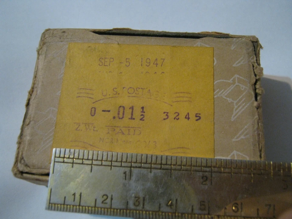 E3 NCR P-1924(3-3)P-P US Meter on Box, Sep 5 1947 Detroit Burr Patterson & Auld - Image 3 of 4