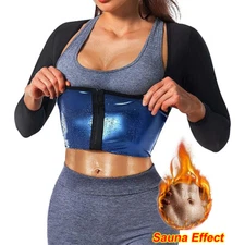 Sports Women Sauna Sweat Shapewear Long Sleeve Top Fat Burner Thermo Body Shaper
