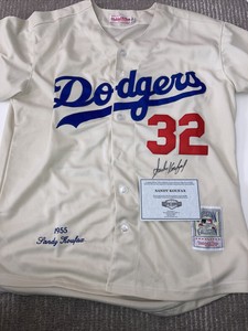sandy koufax signed jersey
