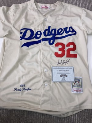 sandy koufax autographed jersey