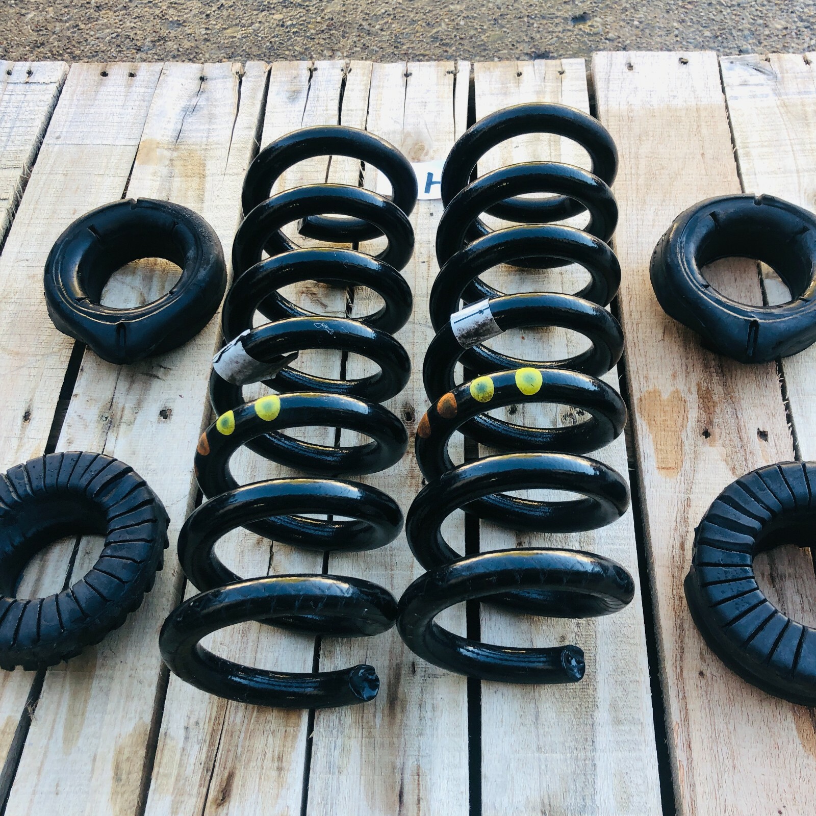 2014 - 2019 Maserati Ghibli Driver & Passenger Rear Suspension Coil Spring Pair