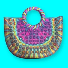 Women Popit Hangbag Stress Toy Pop its Fidget Toys Push it Bubble Sensory Bag 