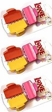 3 Packs of Girls Ladies Plastic Mini Hair Claw Clamp Clips Fashion Accessories
