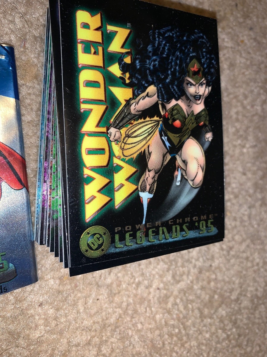 DC LEGENDS '95 POWER CHROME 1995 SKYBOX COMPLETE BASE CARD SET