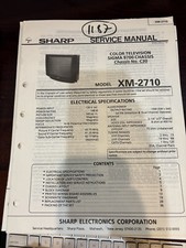ORIG. SHARP XM-2710 XM2710 TV Repair & Service Manual 2942 3407 **ORIGINAL*
