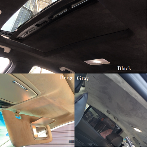 Foam Backed Suede Headliner Fabric Car Roof Liner Repair, Anti-Sag Upholstery - Picture 3 of 15