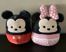 SQUISHMALLOW 7.5" Plush Disney's Minnie  Mickey Mouse Set New With Tags