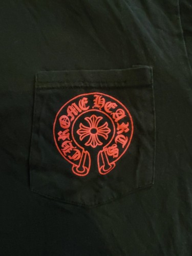 Chrome Hearts New York Exclusive Red neck logo horseshoe pocket tee, size: small - Picture 5 of 9