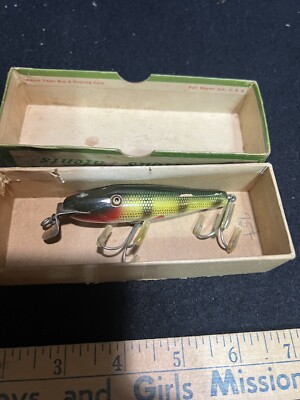 Leurre Vintage Creek Chub Pikie Minnow 6 - C.C.B.CO. - Bois - Pêche Bass/musky - USA