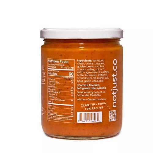 Not Just Pasta Sauce Creamy Basil 16 oz - Picture 2 of 3