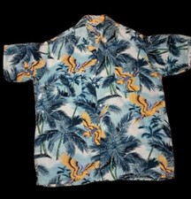 1950s Tropical Rayon Shirt
