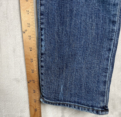ARMANI EXCHANGE Men's Jeans 32 Blue Wash Slim Fit Destroyed Patchwork - Picture 7 of 17