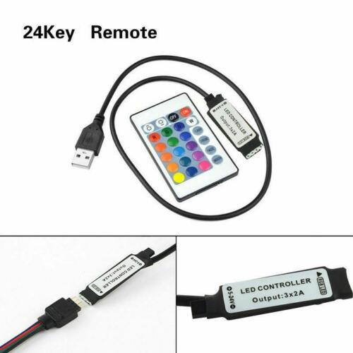 LED Strip Lights 1-5M USB 5050 Multi TV Back Lighting Kit+Remote Control New 5V - Picture 8 of 34