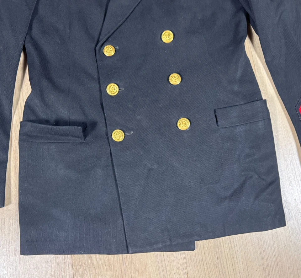 WW2 USCG US Coast Guard Chief Steward Uniform Jacket Pants USN Bullion Insignia - Image 3 of 4