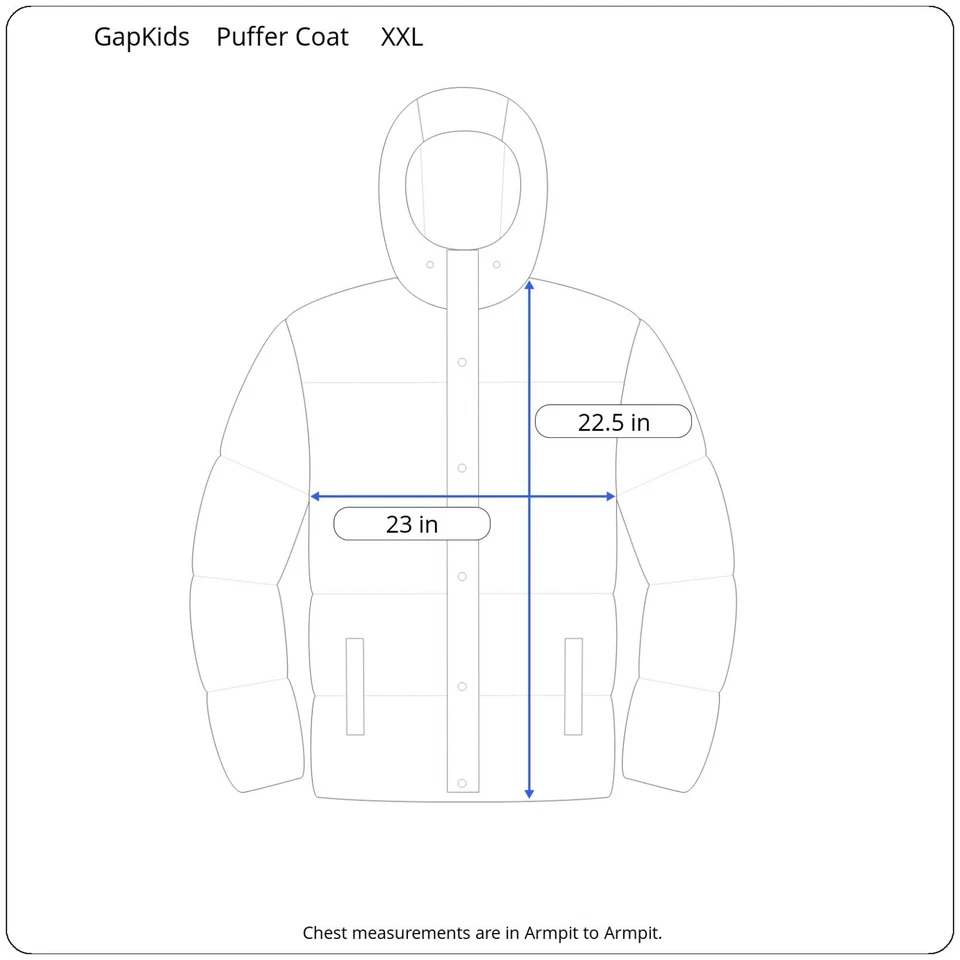 GapKids Polka Dot Puffer Jacket Faux Fur Hood Navy Blue Size XXL Gorpcore Winter - Image 2 of 4