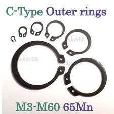 External Circlips 65Mn Retaining Rings Snap Circlip  3mm - 60mm DIN 471 UK