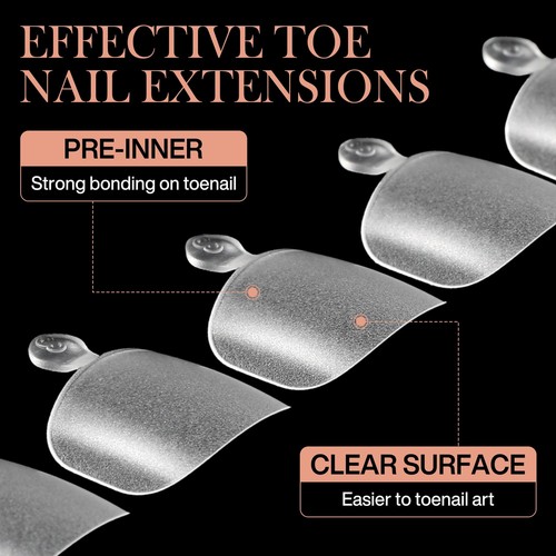 240pcs Short Square Toe Nails Tips Press On False Nails, 12 Size Full Matte - Picture 5 of 7