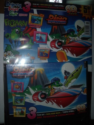 DINO MOTORÓWKA, FROGMAN, KURNIK, AUDIO ZŁOTA RYBKA - NEW CHILDREN 2 GAME CDS