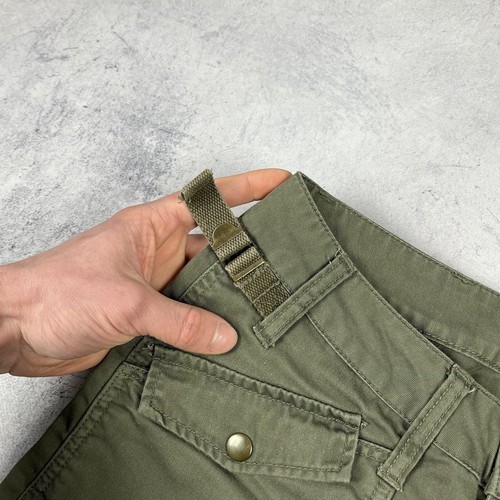 Womens Cargo Pants Vintage Military Style Multipocket Size Small Khaki Green Y2K - Picture 5 of 10