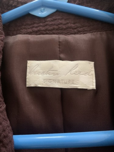 Austin Reed Signature Sz 10 Women’s Maroon Lined Blazer Textured Top New - Picture 6 of 10
