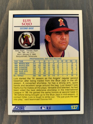 1992 Score Baseball Cards - Mix & Match cards to save up to 40% off! - Picture 11 of 89