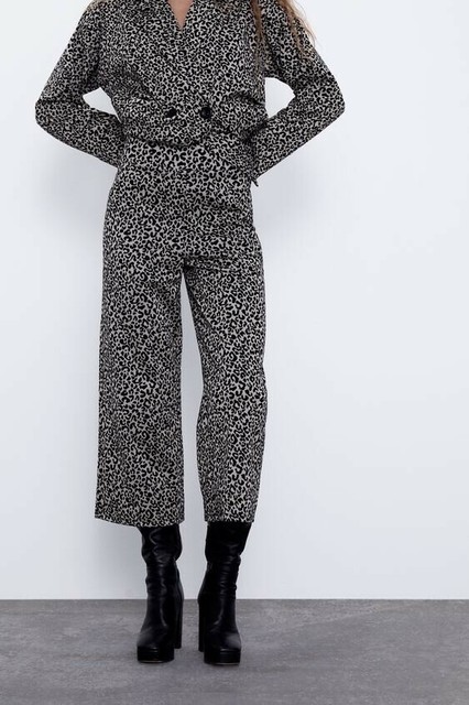 zara cheetah pants