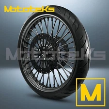 21" 21X3.5 FAT SPOKE WHEEL 40 STAINLESS SPOKES FOR HARLEY TOURING BAGGER FRONT