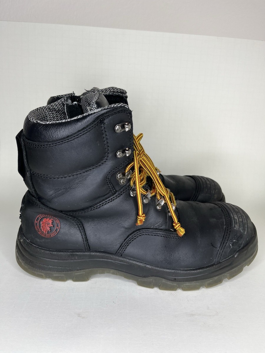 rockrooster boots steel toe AK245Z Men Size 46 US 12 EEE Black Slip Resistant ROCKROOSTER Men main image 2