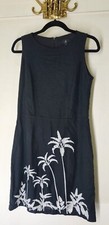 Little Black Dress Sleeveless Shift Embroidered Tropical Sz 6 J Jason Wu