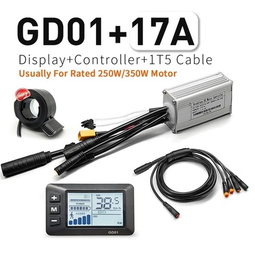 Ebike 24V-72V 17A-30A Sine Wave Controller LCD Display +Throttle +1T5 Cable Kits - Picture 22 of 34
