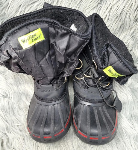 Western Chief Kids Boy's Arcterra EX Snow Boots Black Size 1 - Picture 4 of 10