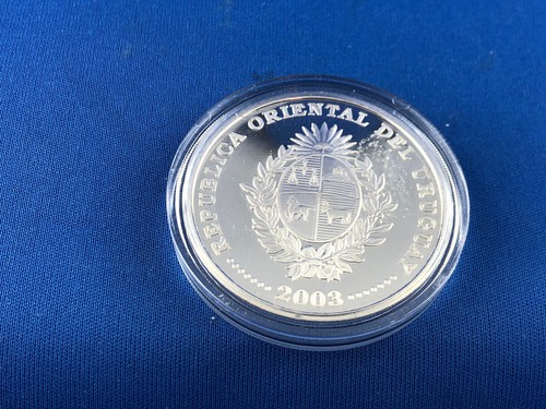Uruguay 1000 Pesos 2003 World Cup 2006 Silver Proof/Proof - Picture 3 of 4